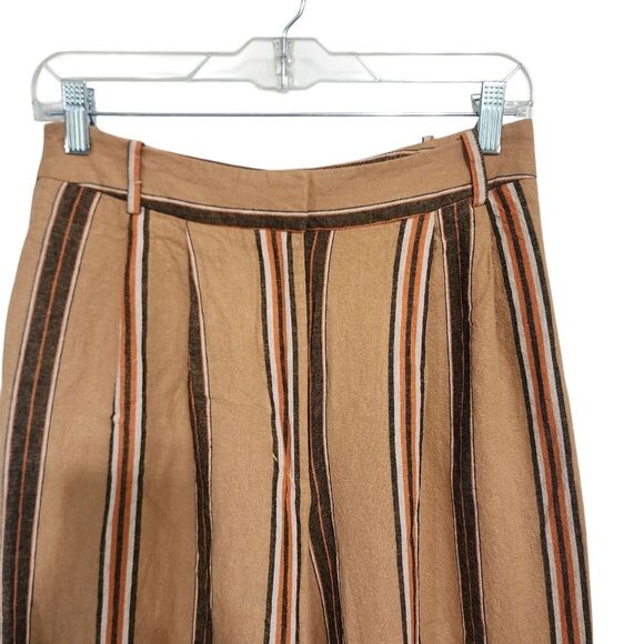 Worthington Trouser Pants 4  Striped High Waisted Wide Leg Dressy Work Teacher - Picture 3 of 6